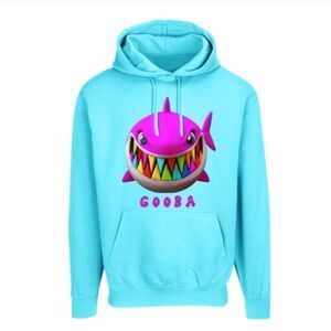 6ix9ine Blue Shark Print Gooba Size Medium Hoodie New Without Tag